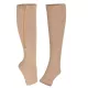 Cipzáras bézs kompressziós zokni - L/XL