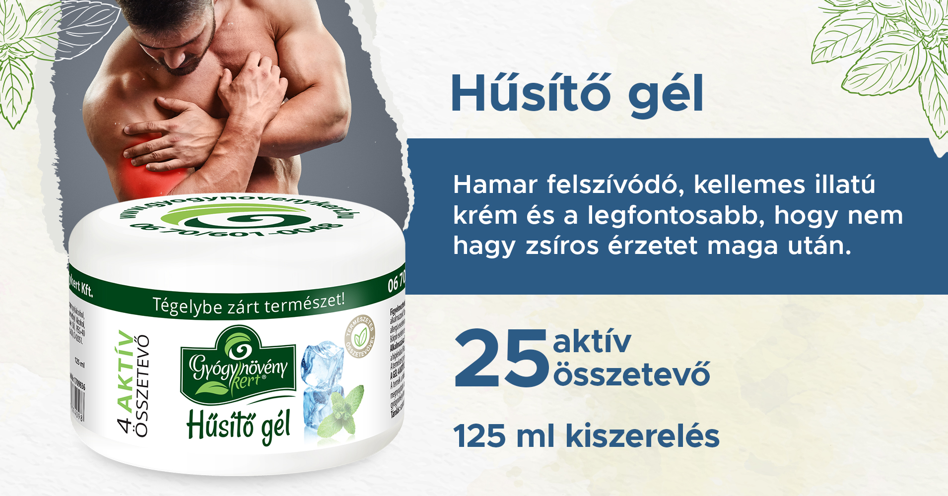 Body Serum - ízületi gyulladás ápoló, gyulladáscsökkentő krém